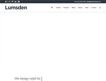 Tablet Screenshot of lumsdendesign.com
